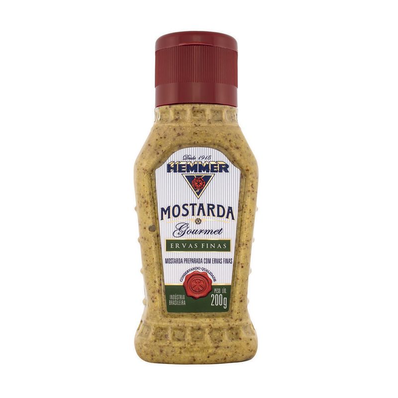 Mostarda Hemmer gourmet Ervas Finas 200g (7891031410219)