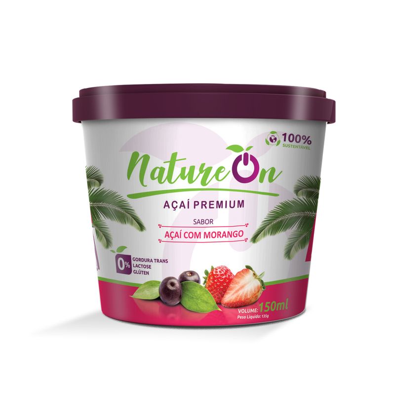 Acai Nature On 150ml Com Morango (7898964359059)