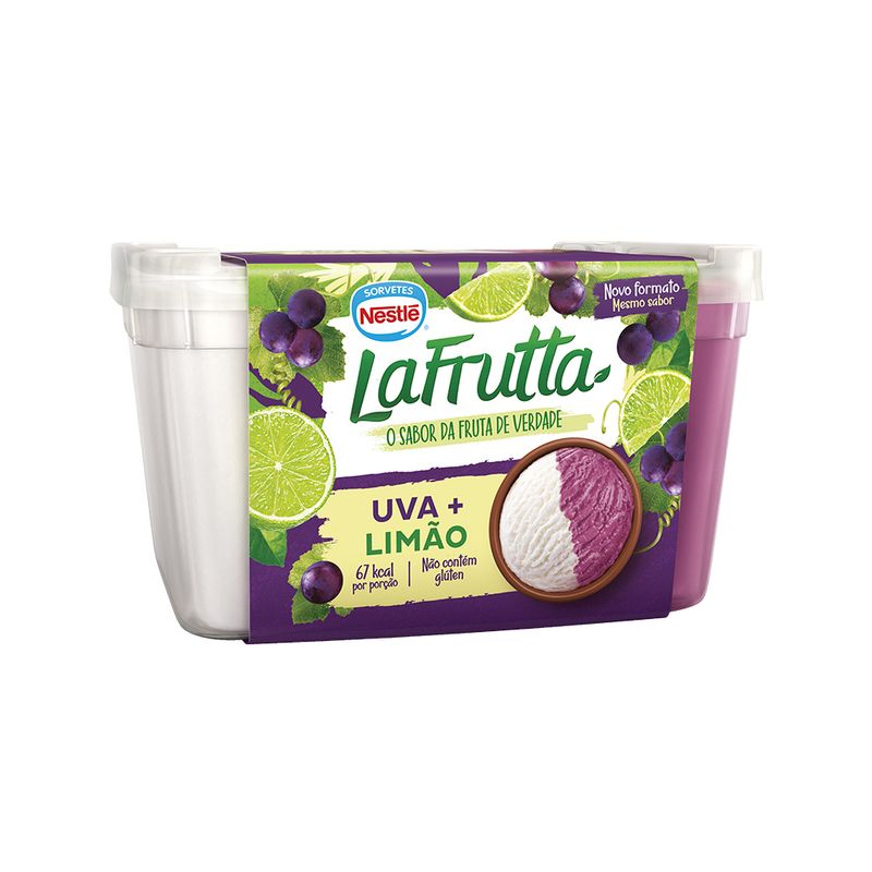 Sorvete La Fruta 1l Uva Com Limão (7899975802138)