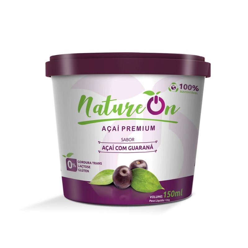 Açaíi Nature On 150ml Com Guaraná (7898994726043)