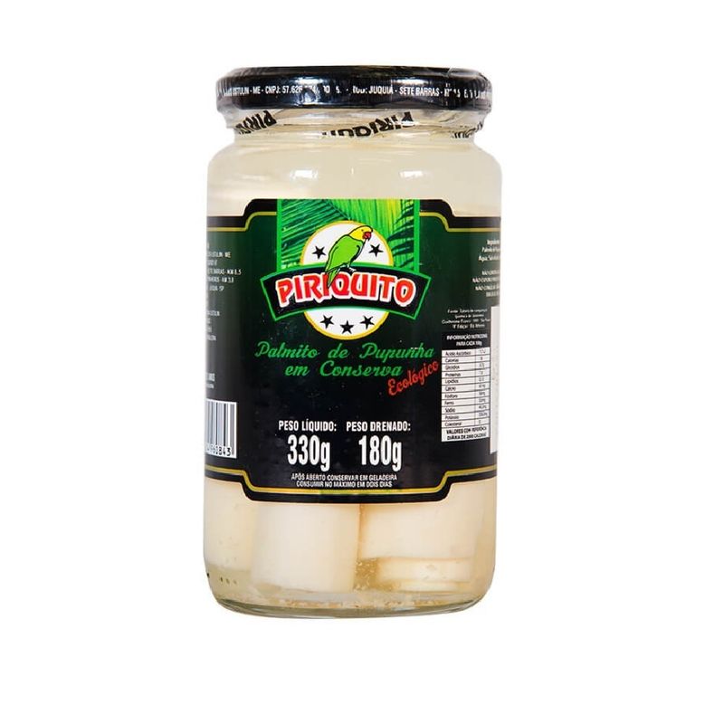 Palmito Piriquito Pupunha Inteiro 180G (7898024960843)
