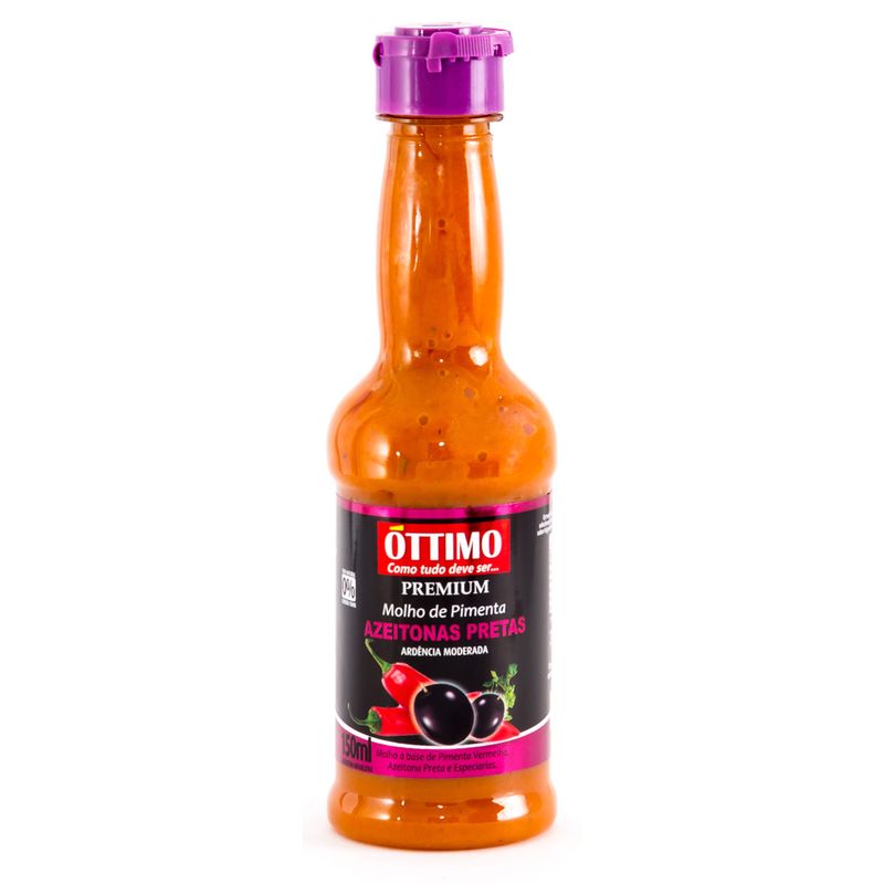 Molho Pimenta Ottimo Premium Azeitonas 150ml (7898930241616)