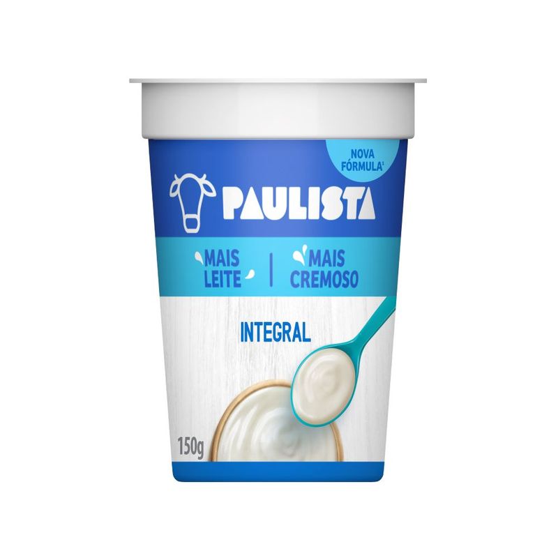 Iogurte Paulista Natural Integral 150g (7891025121190)
