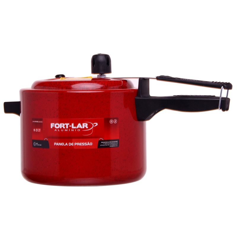 Panela Pressao Fort Lar 4,5l Color Vermelha (7897174490422)