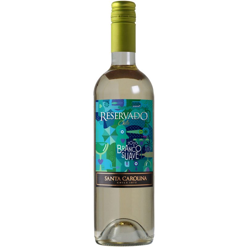 Vinho Chileno Santa Carolina Branco Suave 750ml (7804350008029)