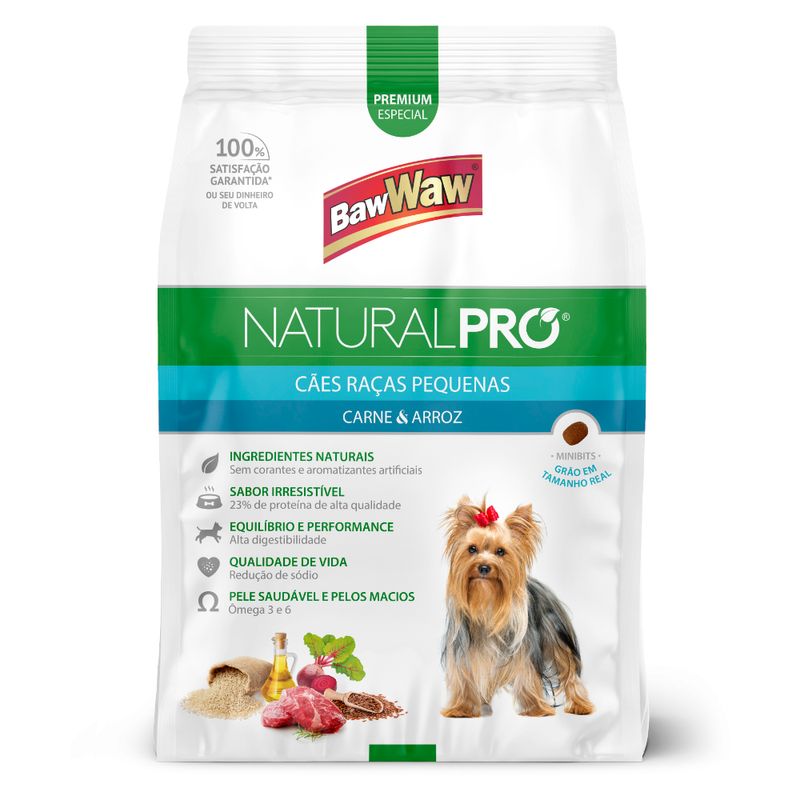 Ração natural Baw Waw 1kg (7899306040109)