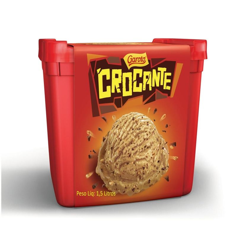 Sorvete Garoto 1,5l Crocante (7899975801827)