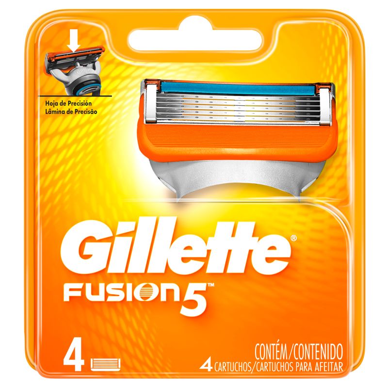 Carga Barbear Gillette Com 4 Fusion (7500435131995)