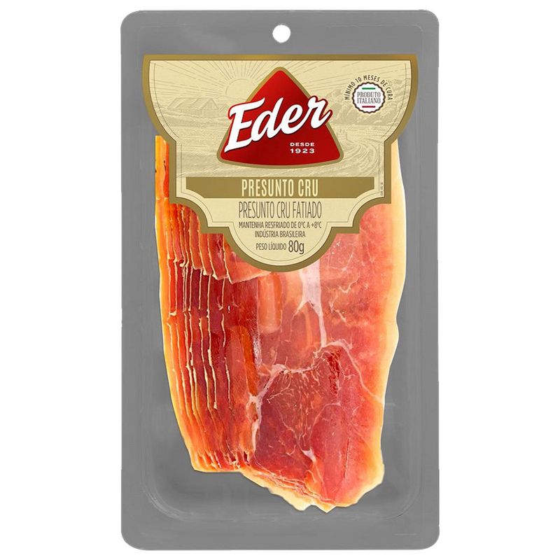 Presunto Cru Eder 80g Fatiado (7894904269631)