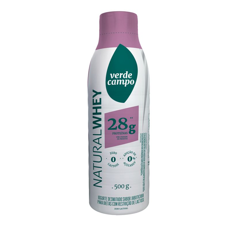 Iogurte Verde Campo 28g Natural Whey 500g Jabuticaba (7898205925135)