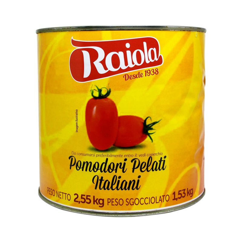Tomate Pelado Italiano Raiola 2,55Kg Lata (8004275008121)