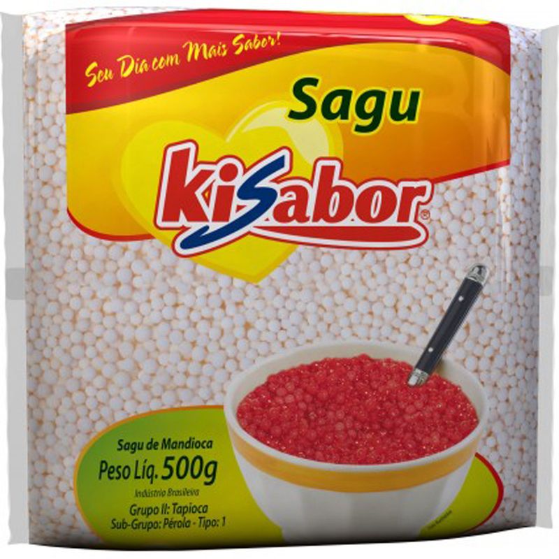 Sagu Kisabor 500g Mandioca (7898416521218)