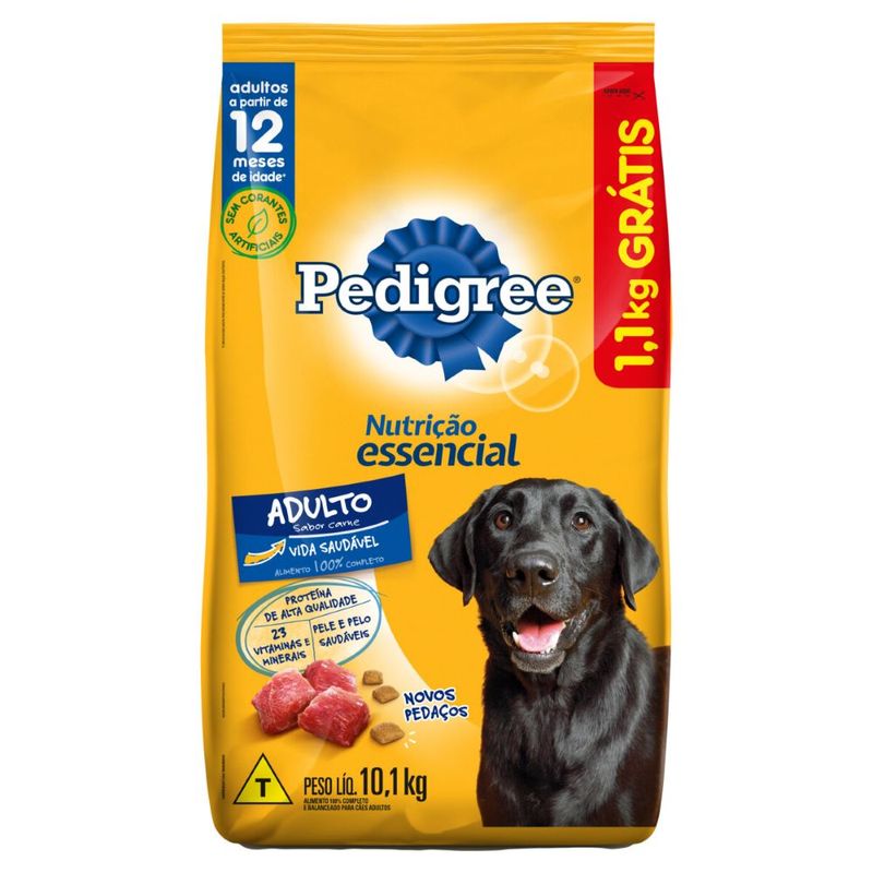 ALIM-CAO-PEDIGREE-101KG-GTS-11KG-NUTR-ESS-CARNE
