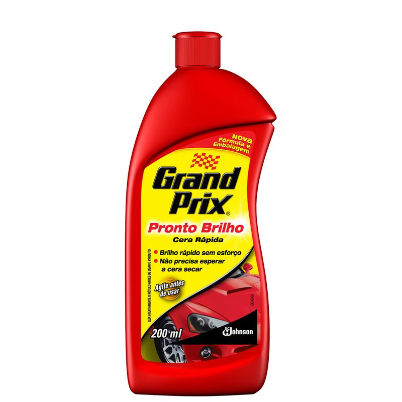 Cera Auto Grand Prix 200ml Pronto Brilho (7894650102244)