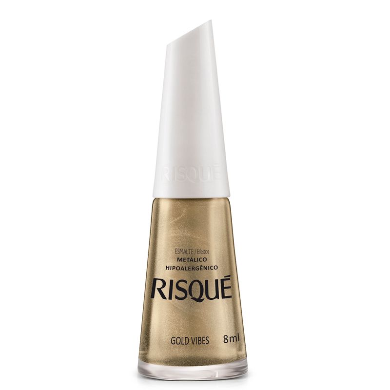 ESMALTE RISQUE METALICO 8ML GOLD VIBES (7891182020152)