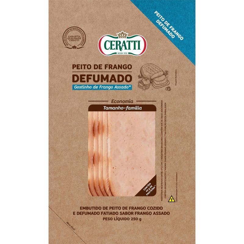 Peito Frango Ceratti Fatiado Defumado 250g (7898618520651)