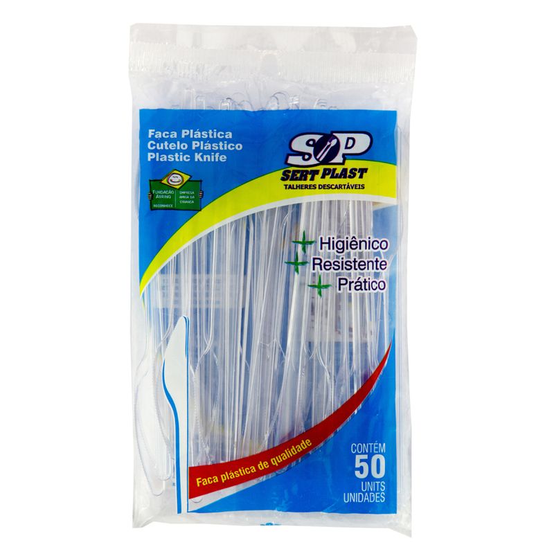 Faca Descartável Sertplast C50 (7898032373109)