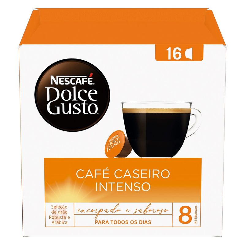 Cápsula de café Dolce Gusto caseiro intenso 16 un (7891000302651)