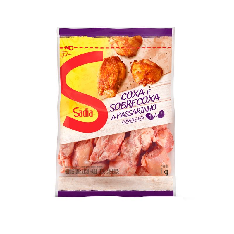 Coxa E Sobrecoxa De Frango Sadia Passarinho 1kg (7893000488793)