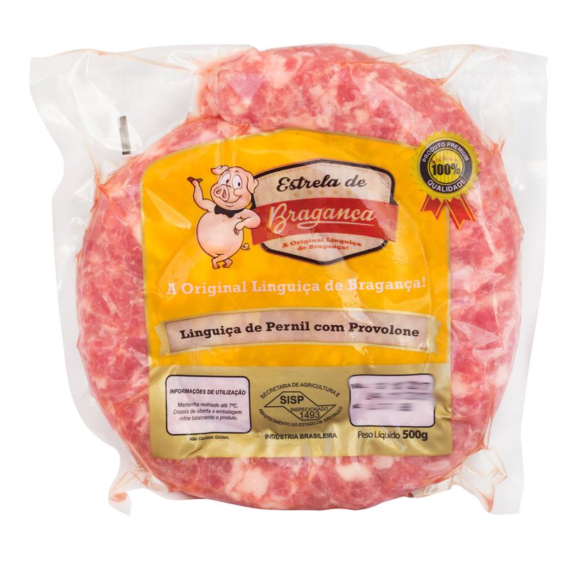 Linguiça Pernil Estrela Bragança Com Provolone 500g (7898598920960)
