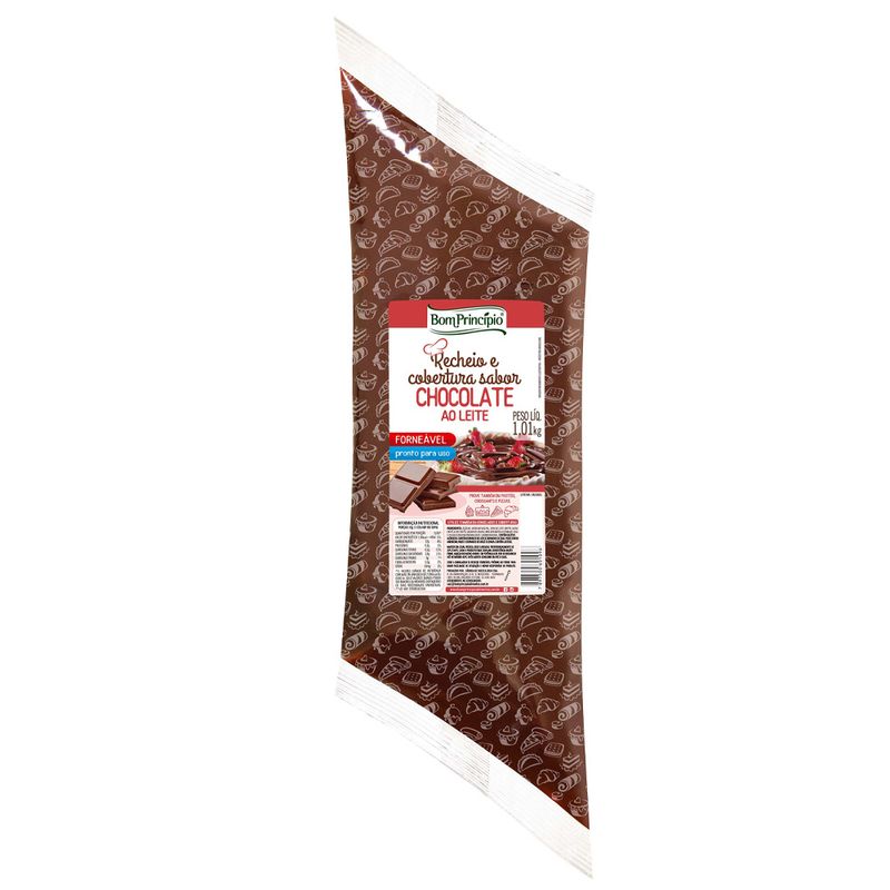 Recheio Cobertura Bom Princípio 1,01Kg Chocolate ao Leite (7897500601096)