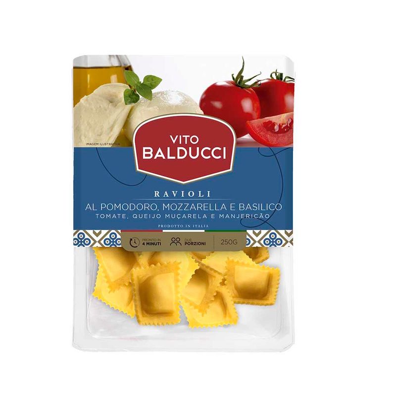 Massa Ravioli Vito Balducci Tomate e Muçarela (7898902523061)