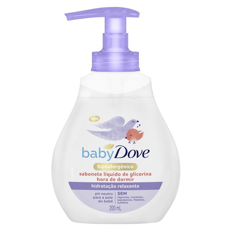 Sabonete Liquido de Glicerina Baby Dove Hora de Dormir 200ml (7891150074491)
