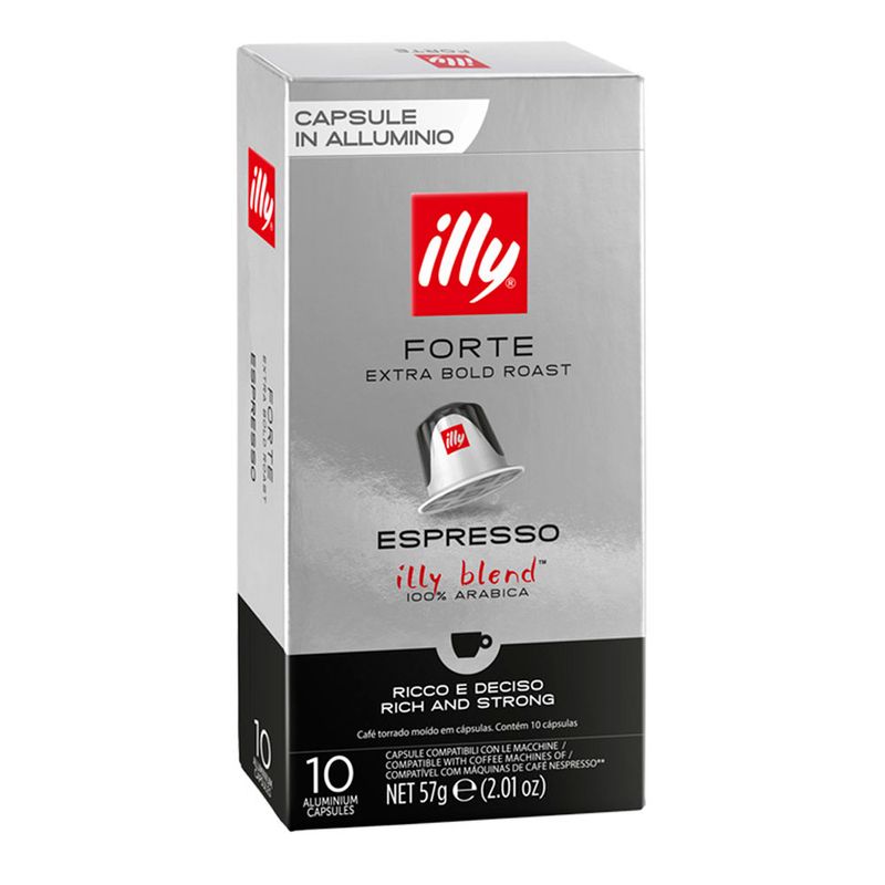 Cápsula de café illy espresso forte 10 un (8711000847138)