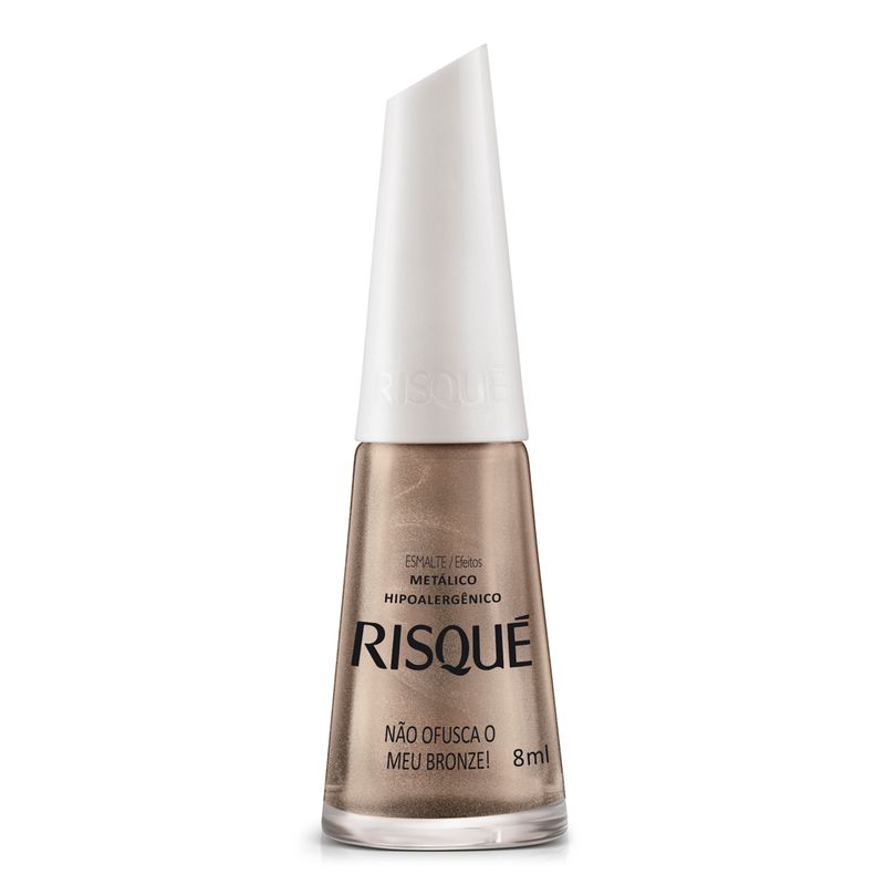 ESMALTE RISQUE METALICO 8ML NAO OFUSCA MEU BRONZE (7891182020251)