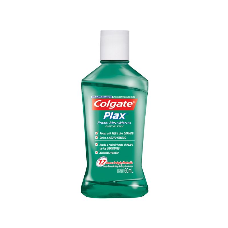 Enxaguante Bucal Colgate Plax Fresh Mint 60ml (7891024130742)