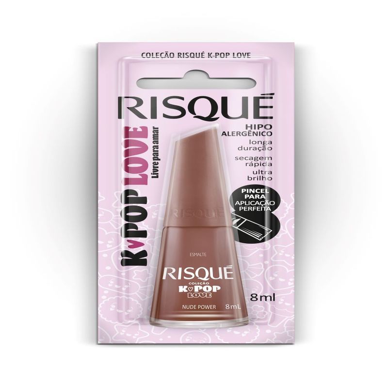 Esmalte Risqué K-POP Love Nude Power Cremoso 8ml (7891350036978)