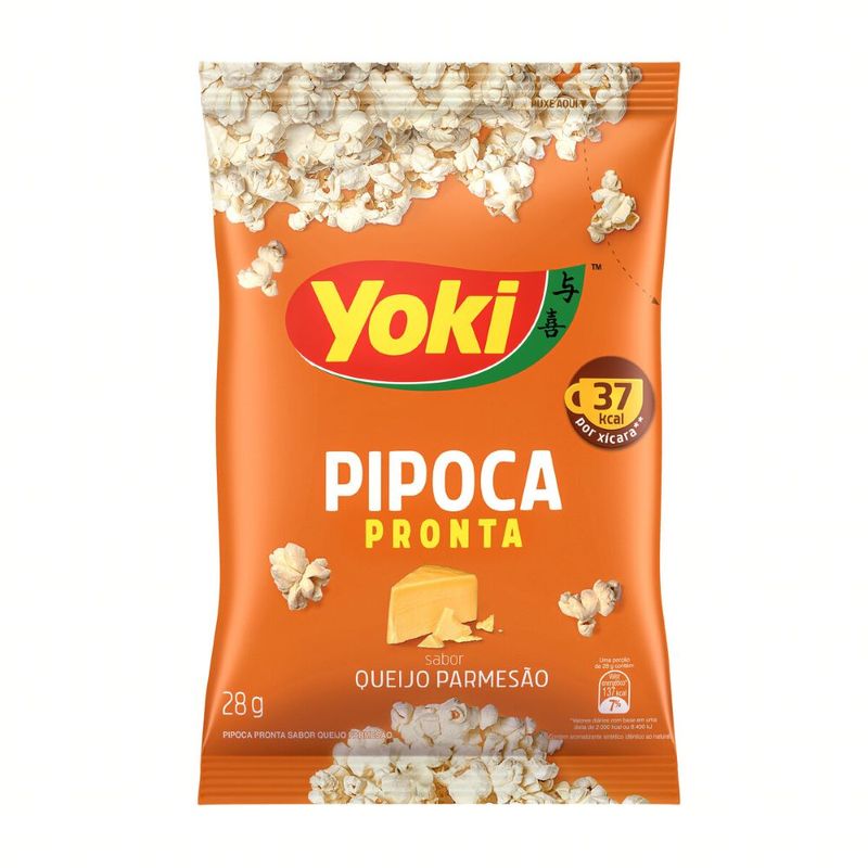 Pipoca Salgada Yoki Queijo Parmesão 28g (7891095030859)