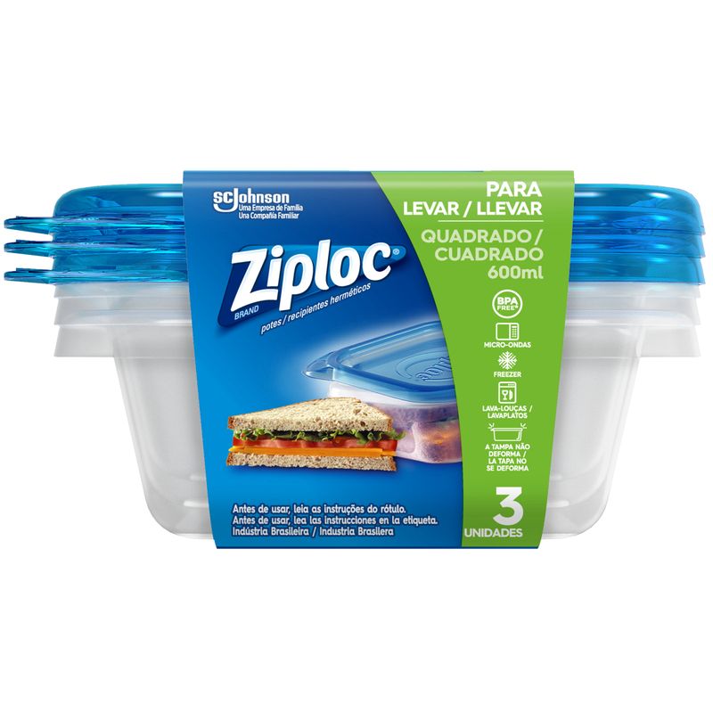 Pote Plástico Ziploc 600ml (7894650801000)