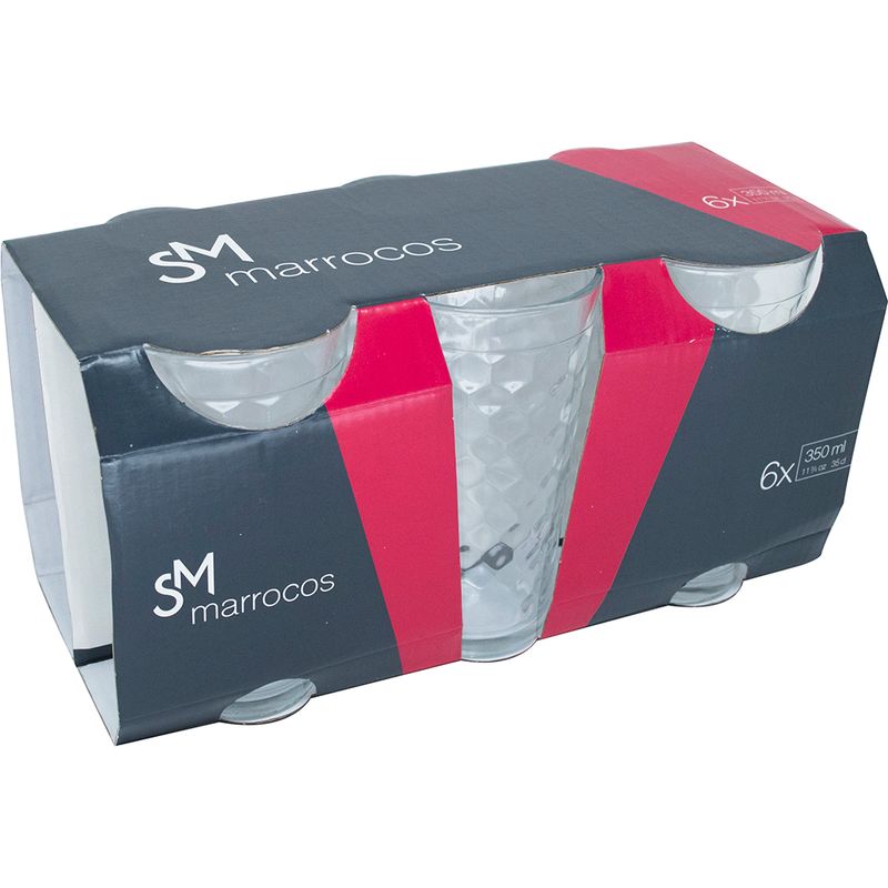 Jogo Copo Nadir Marrocos 6 Peças 350ml (7891155058748)