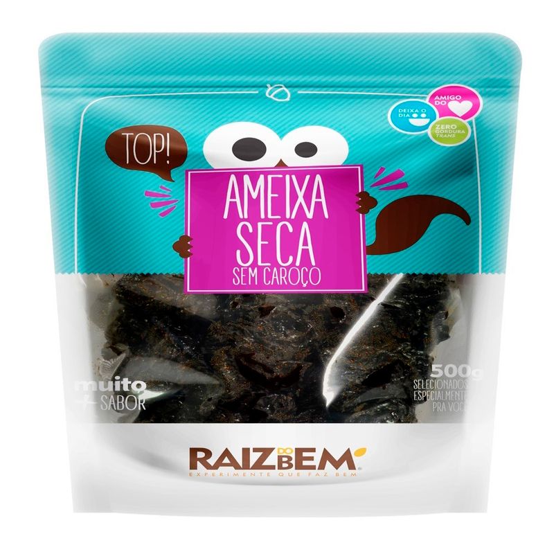 Ameixa Seca Raiz Bem Sem Caroço 500g (7898925218517)