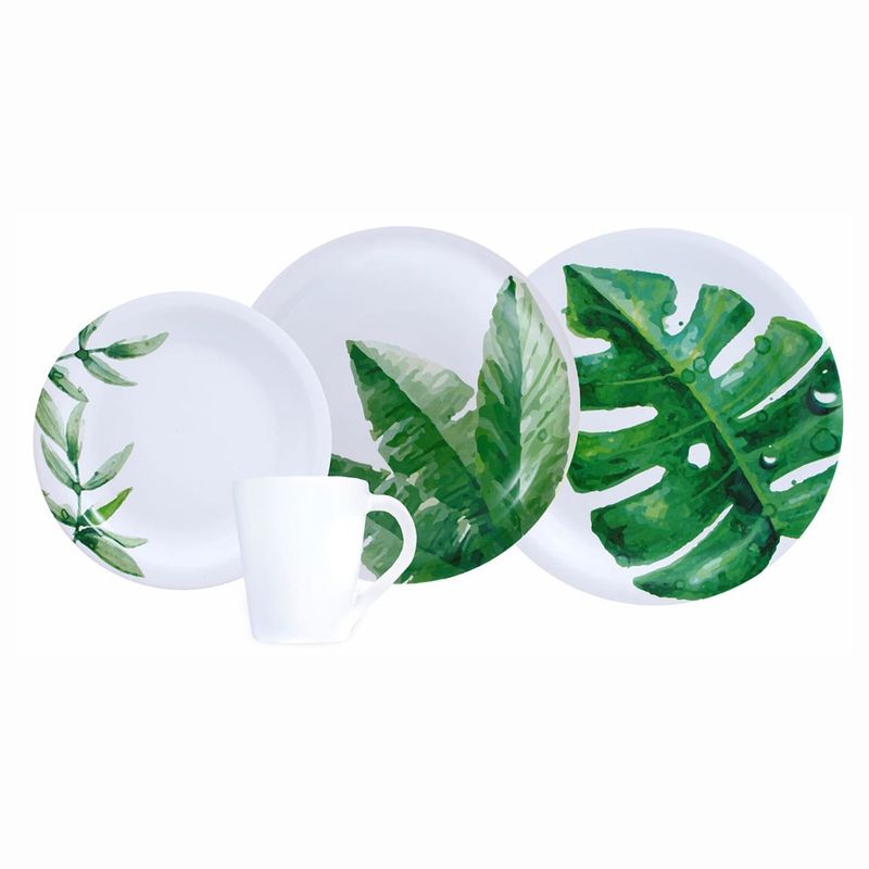 Jogo Jantar Cerâmica Beatriz 16 Peças Tropical (7898695302058)