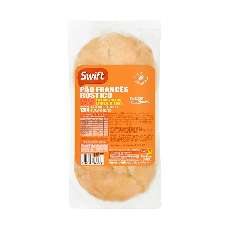 Pão Francês Rústico Swift 120g (7899567236808)