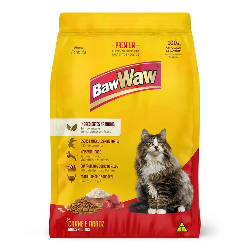 Ração Baw Waw de carne (7899306003265)