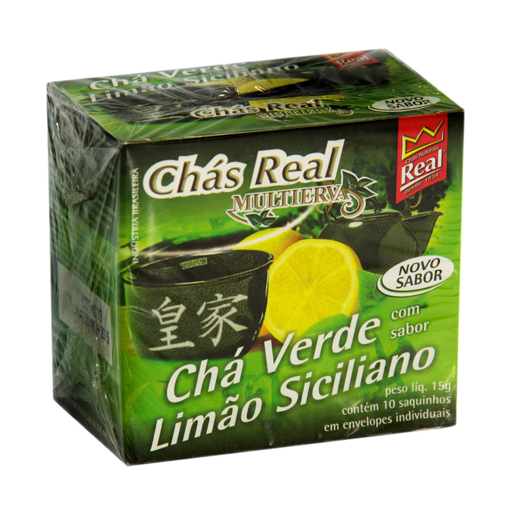 Chá Verde com Limão Siciliano Chá Real 15g – Ultrapack