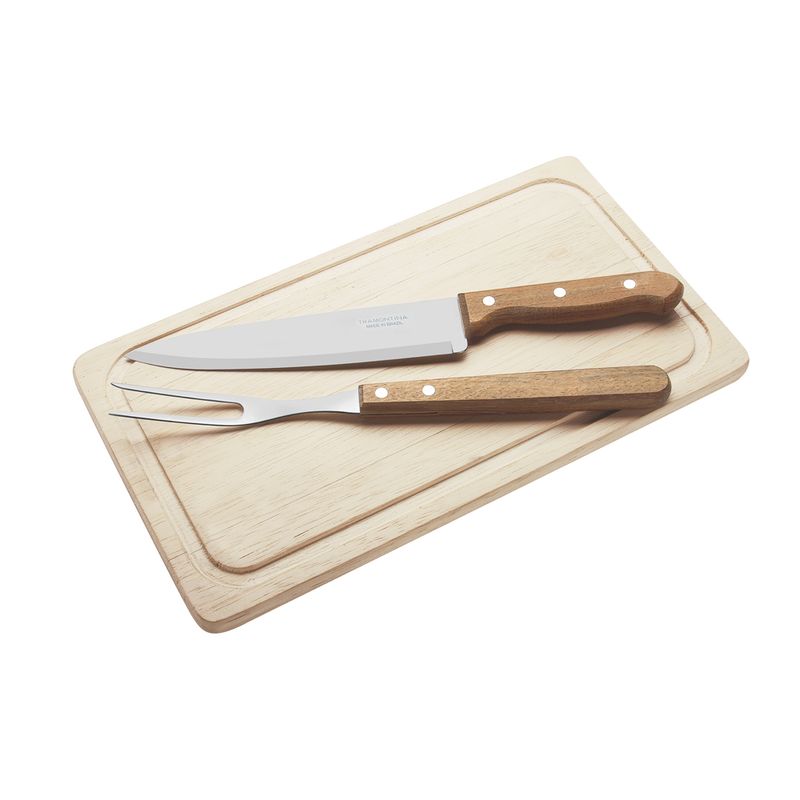 Jogo Churrasco Inox Tramontina 3 Pecas Dynamic (7891112189508)