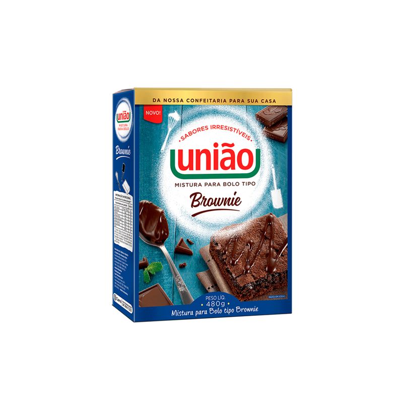 UNIÃO MISTURA PARA BOLO BROWNIE 480g (7891910030286)