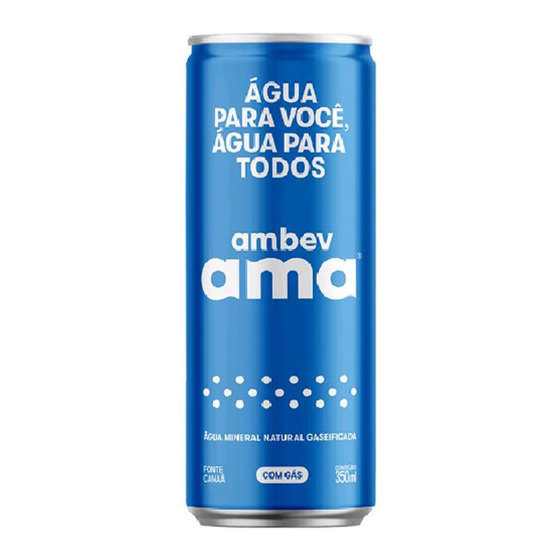 Água Mineral Ama com gás Lata 350 ml (7891991294904)