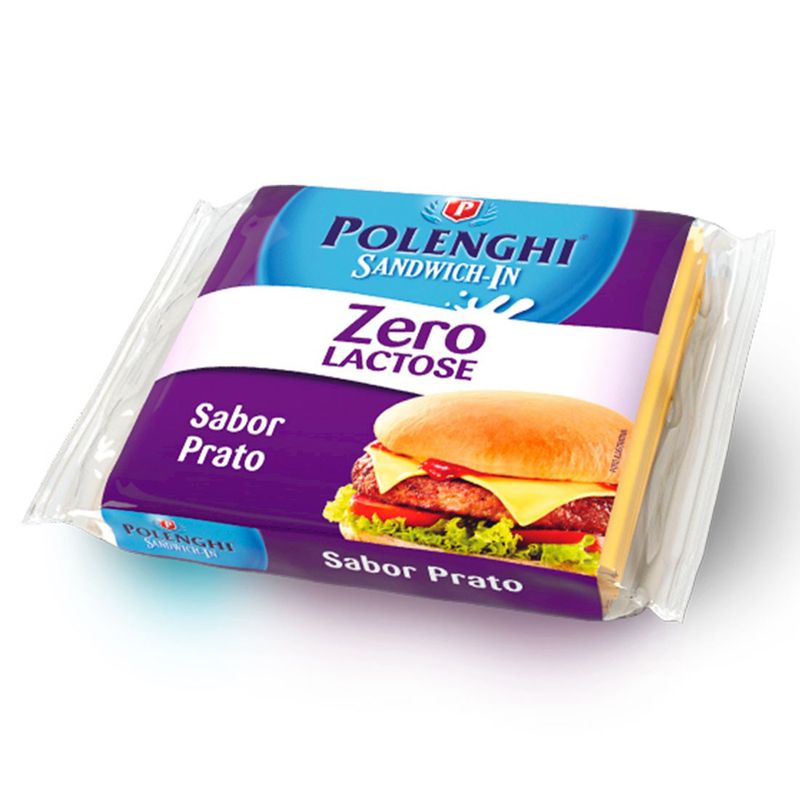 Queijo fatiado sabor prato Zero Lactose Sandwich-In 144g (7891143019072)