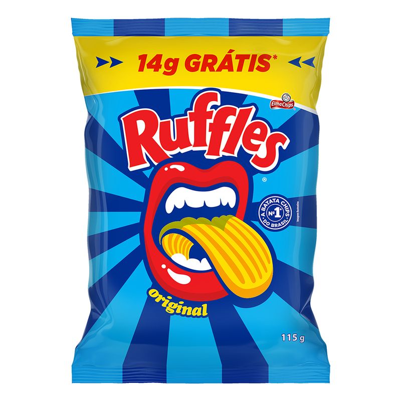 Salgadinho Batata Ruffles Original 115g Grátis 14g (7892840818166)