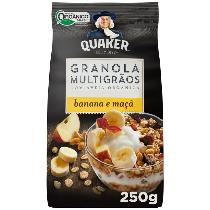 Granola Quaker 250g Orgânica Banana e Maçã (7892840817732)