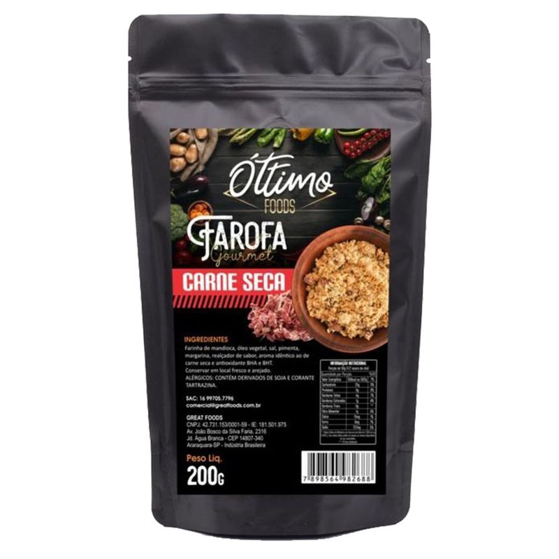 Farofa Pronta Óttimo Carne Seca 200g (618341103733)