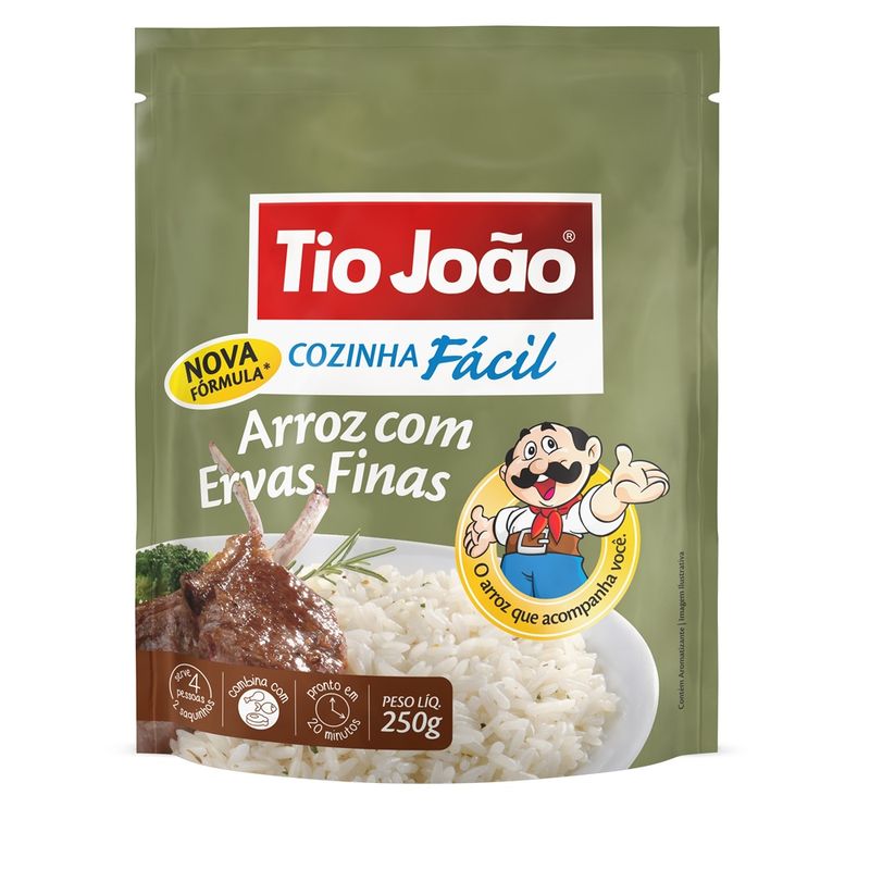 Arroz Cozinha Fácil Tio João Ervas Finas 250g (7893500600039)