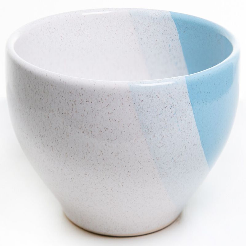 Tigela Bowl Ceramica Beatriz 400ml Atual Pigm Celeste Branco (7898695307251)