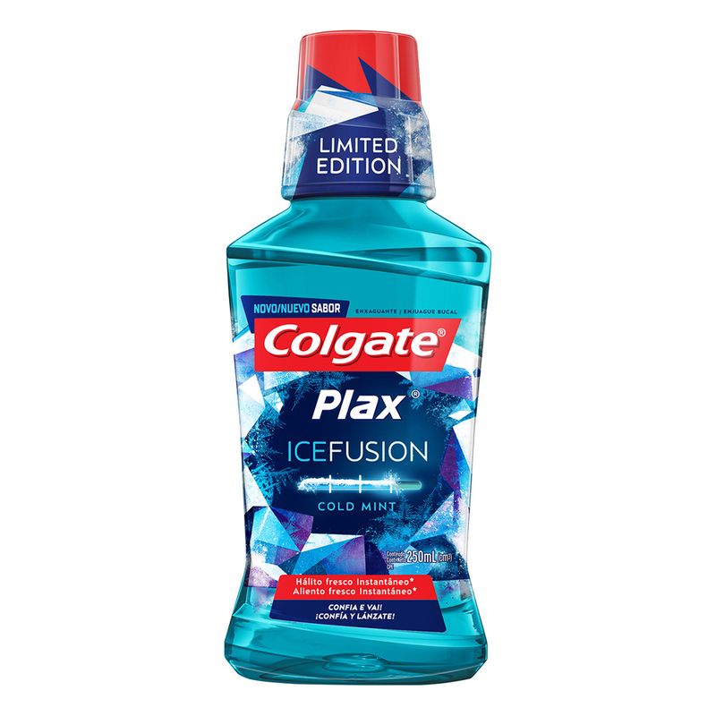 Enxaguante Bucal Colgate Plax Ice Fusion Cold Mint 250 ml (7891024040560)