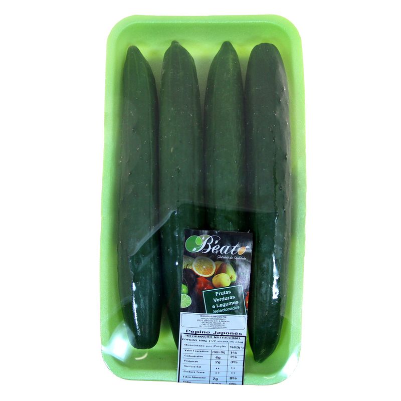 Pepino Japonês Beato Bandeja 500g (7898952045476)